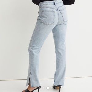NWT H&M Straight Split Hem Jeans US 10